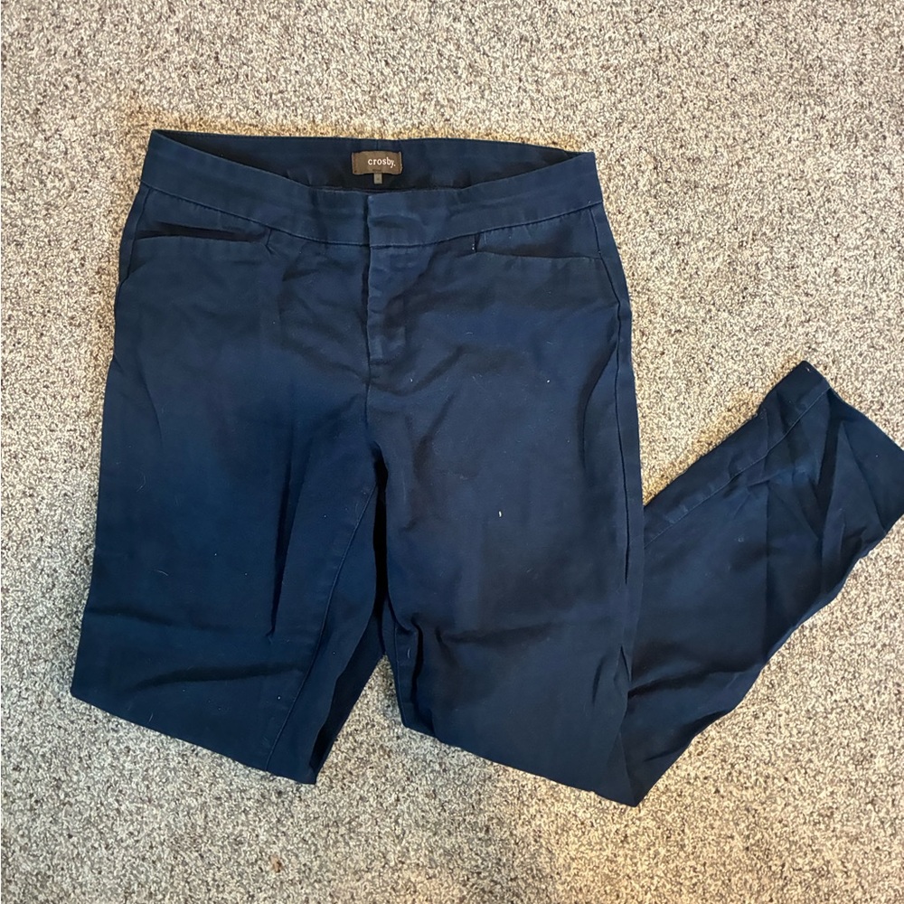 Crosby Women's Dark Blue Ankle pants